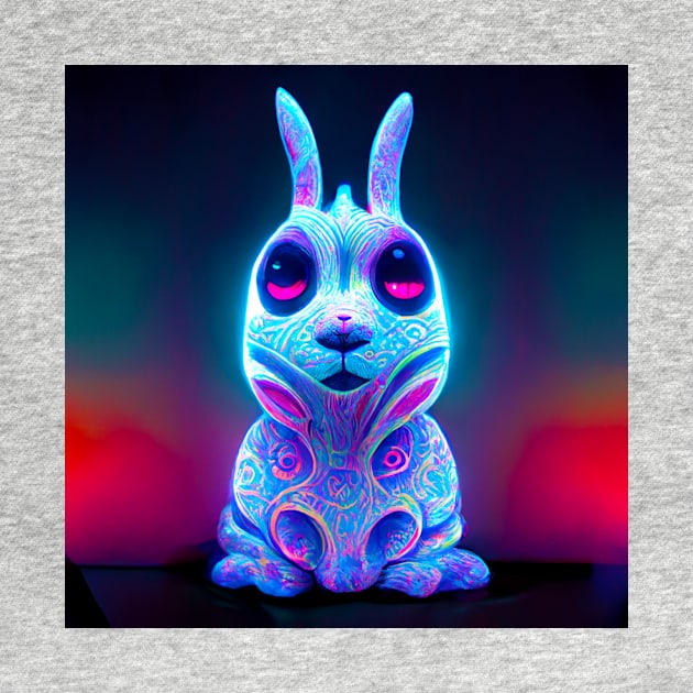 Psychedelic Bunny Rabbit by RichieDuprey